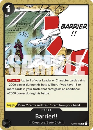 Barrier!! (Jolly Roger Foil) #OP04-095-jolly-roger-foil · Premium Booster -The Best- One Piece card
