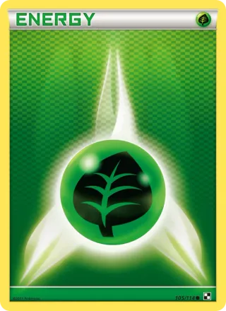 Grass Energy #105 · Black & White Pokémon card