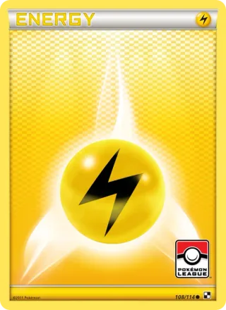 Lightning Energy #108 · Black & White Pokémon card