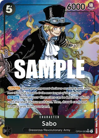Sabo (Alternate Art) #OP04-083-alternate-art · Kingdoms of Intrigue One Piece card