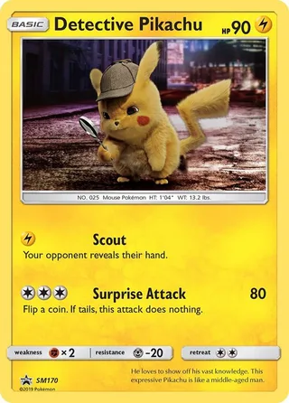 Detective Pikachu #SM170 · SM Black Star Promos Pokémon card