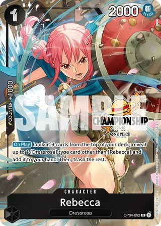 Rebecca (CS 25-26 Celebration Pack) #OP04-092-cs-25-26-celebration-pack · One Piece Promotion Cards One Piece card