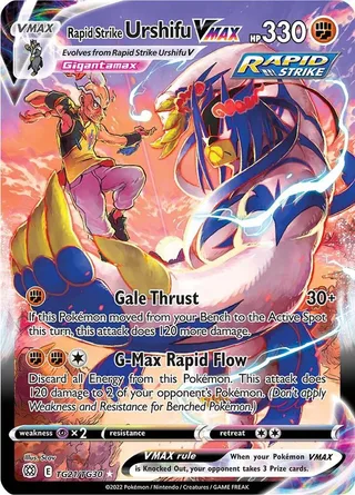 Rapid Strike Urshifu VMAX #TG21 · Brilliant Stars Trainer Gallery Pokémon card