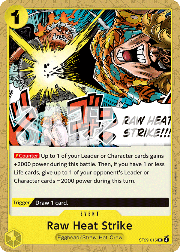 Raw Heat Strike full card art