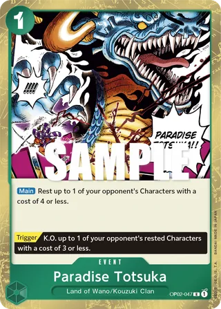 Paradise Totsuka #OP02-047 · Paramount War One Piece card