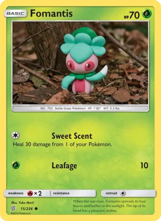 Fomantis #15 · Unified Minds Pokémon card