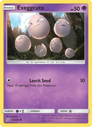 Exeggcute #73 · Unified Minds Pokémon card