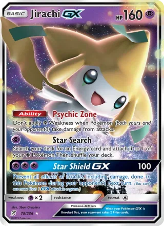 Jirachi GX #79 · Unified Minds Pokémon card