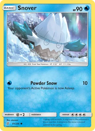 Snover #41 · Unified Minds Pokémon card