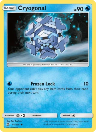 Cryogonal #46 · Unified Minds Pokémon card