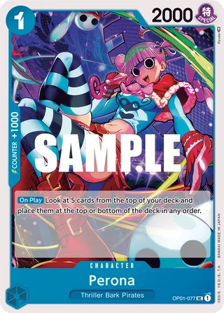 Perona #OP01-077 · Romance Dawn One Piece card