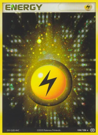 Lightning Energy #104 · Emerald Pokémon card