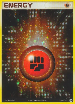 Fighting Energy #106 · Emerald Pokémon card