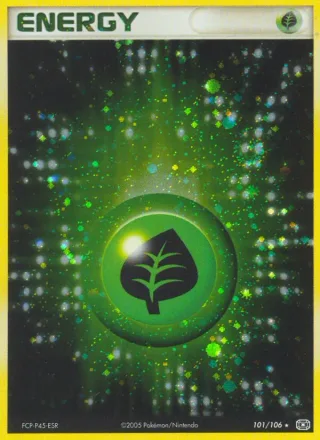 Grass Energy #101 · Emerald Pokémon card