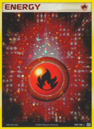 Fire Energy #102 · Emerald Pokémon card