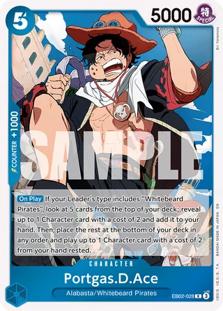 Portgas.D.Ace #EB02-028 · Extra Booster: Anime 25th Collection One Piece card