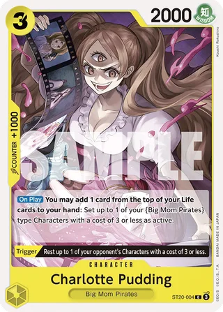 Charlotte Pudding #ST20-004 · ST-20: Starter Deck 20 YELLOW Charlotte Katakuri One Piece card