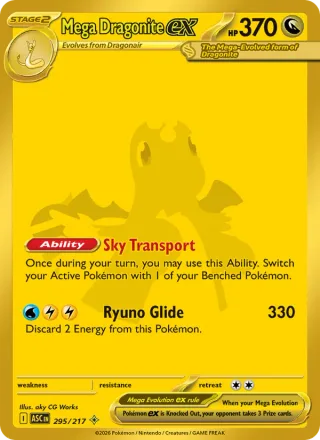 Mega Dragonite ex #295 · Ascended Heroes Pokémon card