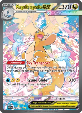 Mega Dragonite ex #290 · Ascended Heroes Pokémon card