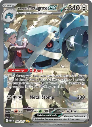 Steven's Metagross ex #289 · Ascended Heroes Pokémon card