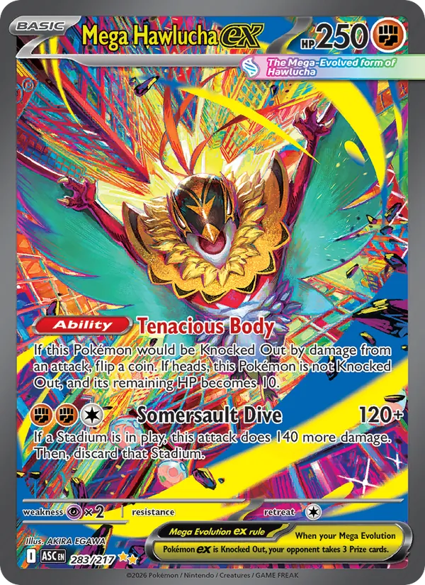 Mega Hawlucha ex full card art
