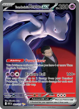 Team Rocket's Mewtwo ex #281 · Ascended Heroes Pokémon card