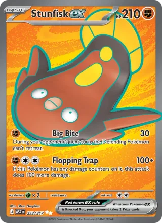 Stunfisk ex #252 · Ascended Heroes Pokémon card