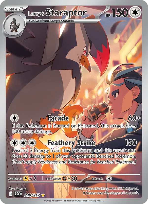 Larry's Staraptor full card art
