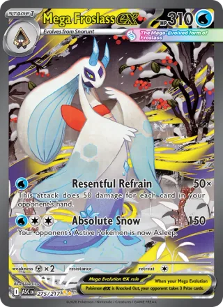 Mega Froslass ex #275 · Ascended Heroes Pokémon card