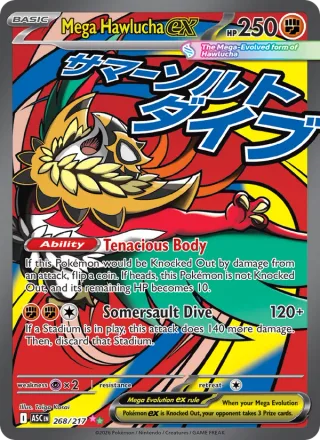Mega Hawlucha ex #268 · Ascended Heroes Pokémon card