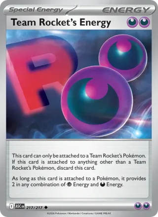 Team Rocket's Energy #217 · Ascended Heroes Pokémon card