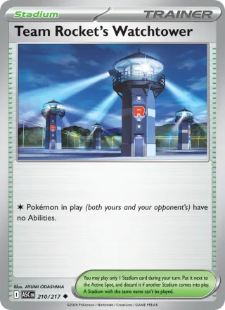 Team Rocket's Watchtower #210 · Ascended Heroes Pokémon card