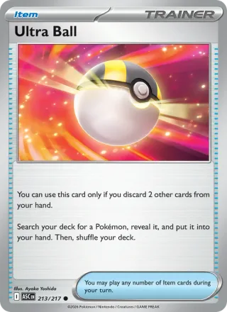Ultra Ball #213 · Ascended Heroes Pokémon card