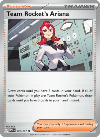 Team Rocket's Ariana #202 · Ascended Heroes Pokémon card