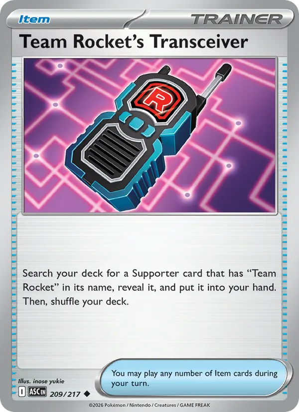 Team Rocket's Transceiver full card art
