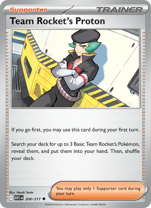Team Rocket's Proton full card art