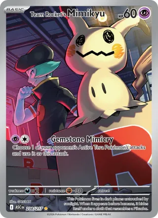 Team Rocket's Mimikyu #238 · Ascended Heroes Pokémon card
