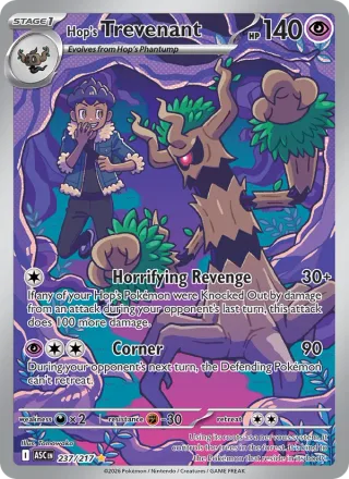 Hop's Trevenant #237 · Ascended Heroes Pokémon card
