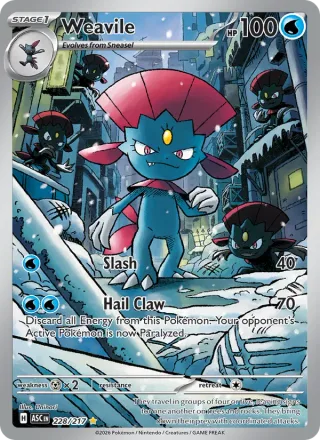 Weavile #228 · Ascended Heroes Pokémon card