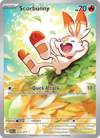Scorbunny #225 · Ascended Heroes Pokémon card