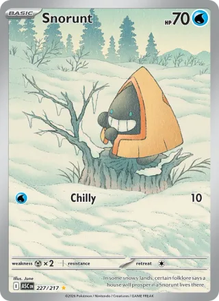 Snorunt #227 · Ascended Heroes Pokémon card