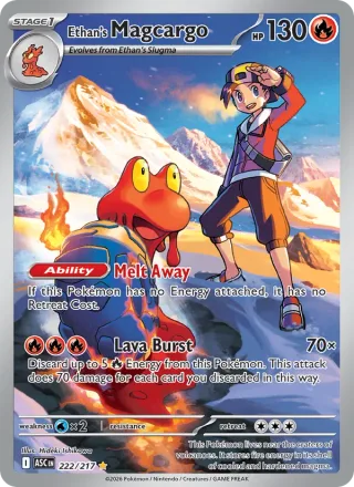 Ethan's Magcargo #222 · Ascended Heroes Pokémon card