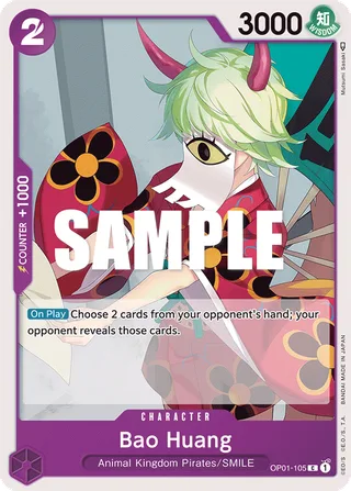 Bao Huang #OP01-105 · Romance Dawn One Piece card