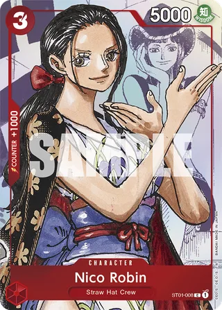 Nico Robin (Alternate Art) #ST01-008-alternate-art · One Piece Promotion Cards One Piece card