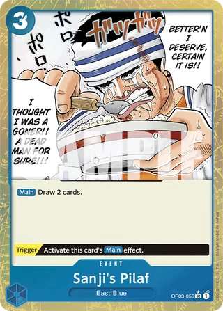 Sanji's Pilaf (Alternate Art) #OP03-056-alternate-art · Premium Booster -The Best- One Piece card
