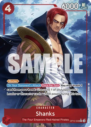 Shanks (Alternate Art) #OP12-008-alternate-art · Legacy of the Master One Piece card