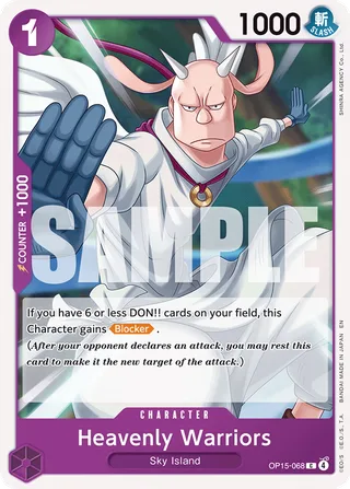Heavenly Warriors #OP15-068 · Adventure on Kami's Island One Piece card