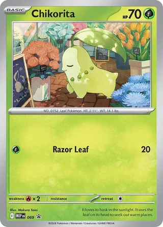 Chikorita #069 · MEP Black Star Promos Pokémon card
