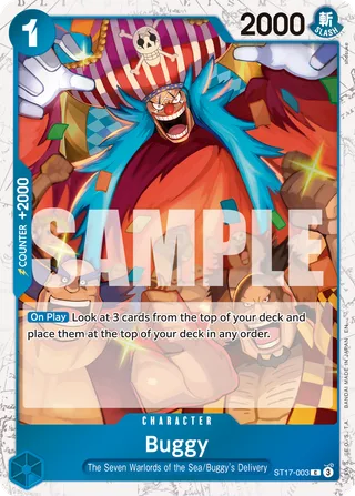 Buggy (Seven Warlords of the Sea Binder Set) #ST17-003-seven-warlords-of-the-sea-binder-set · One Piece Promotion Cards One Piece card