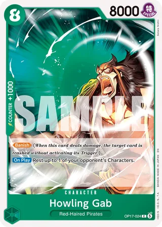 Howling Gab #OP17-024 · The World's Strongest Warriors One Piece card